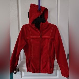 Red winter jacket